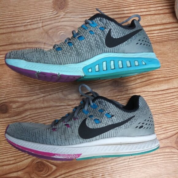 Nike Women's Air Zoom Structure 19 Gray Running Shoe sneakers size 9.5 - Picture 4 of 11